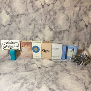 Lot of 5 Skylar,ToryBurch,Dolce&Gabbana,Chloe,AllSaints,Sky,Blue,Vanilla-5pc-NEW